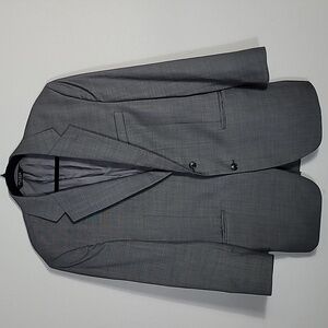 Jos. A. Bank 100% Wool Blazer Sports Coat Size 42R Gray 2 Button Office Business